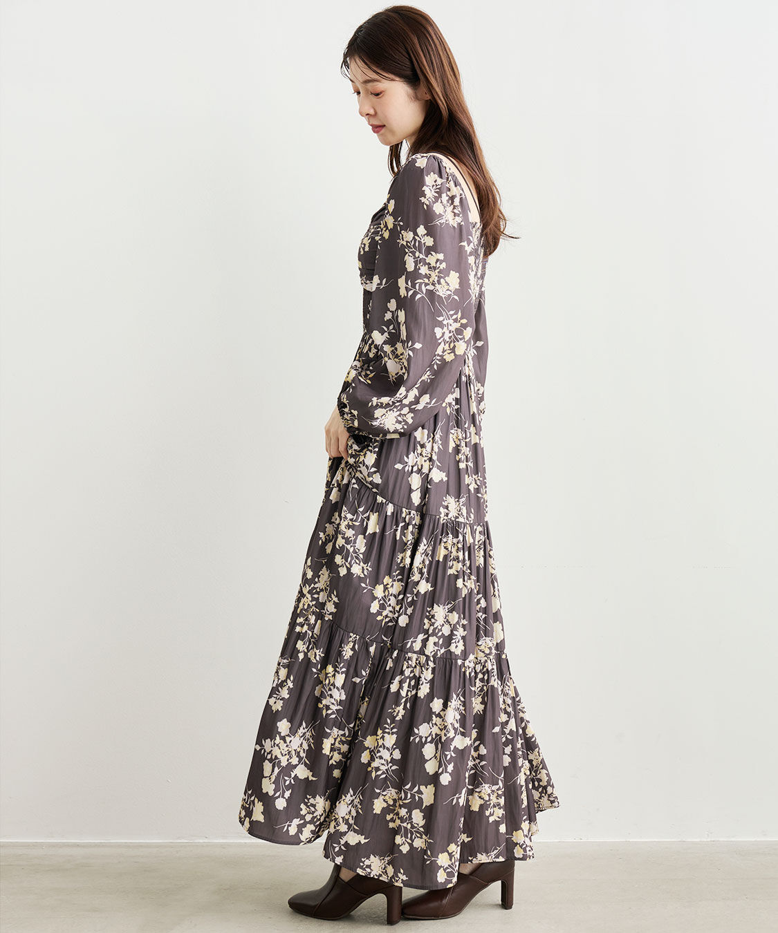 シャーリングティアードフラワーワンピース（COCO DEAL）｜ルミネの