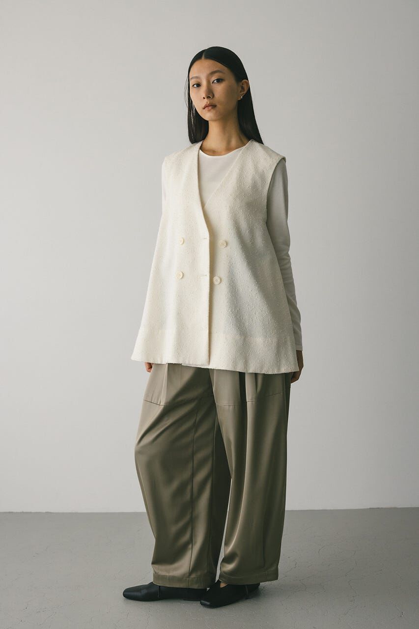 STYLEMIXER「ネップフレアベスト」|ダウンベスト・ベスト|