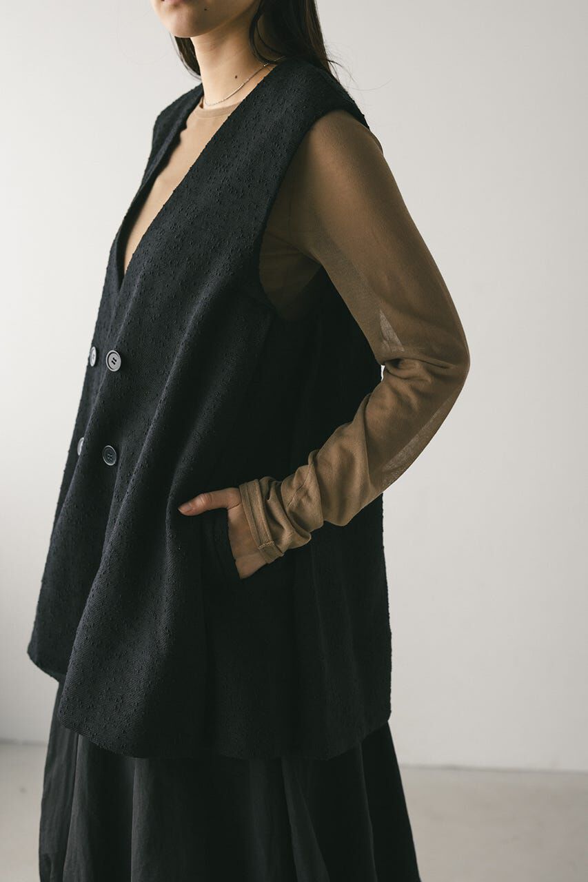 STYLEMIXER「ネップフレアベスト」|ダウンベスト・ベスト|