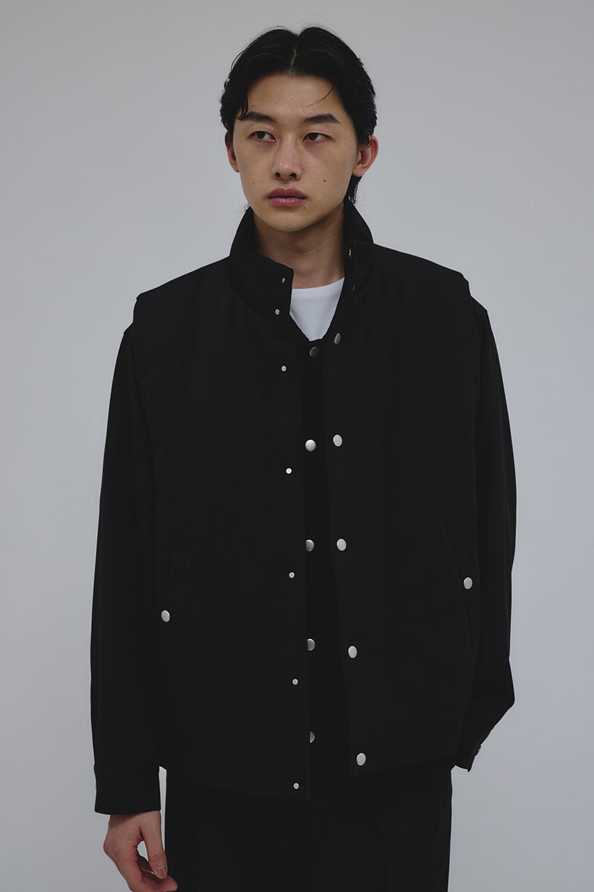 STYLEMIXER「サイドジップパッファーベスト」|ダウンベスト・ベスト|BLK