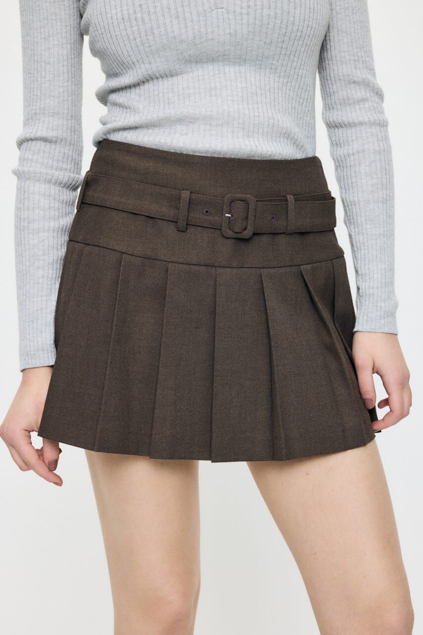 MOUSSY「LOW SLUNG PLEATED MINI スカート」|スカート|