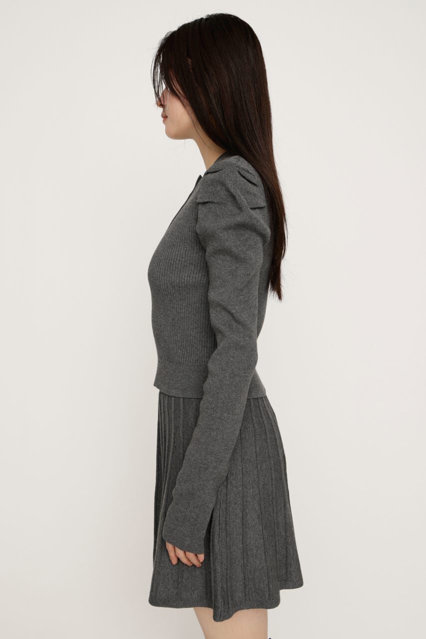 SLY「TUCK SLEEVE FLARE KNIT 2P」|ワンピース|