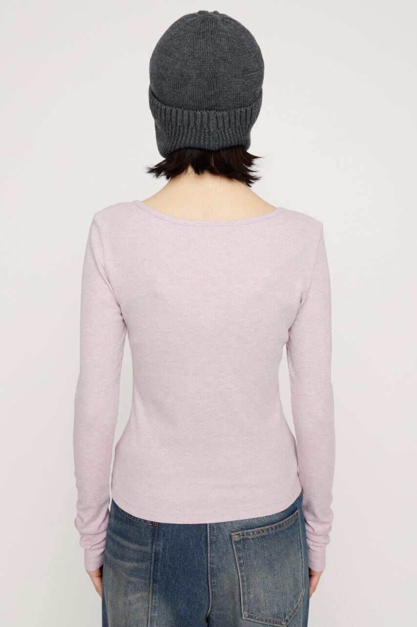 SLY「HENRY NECK CUT トップス」|Tシャツ・カットソー|