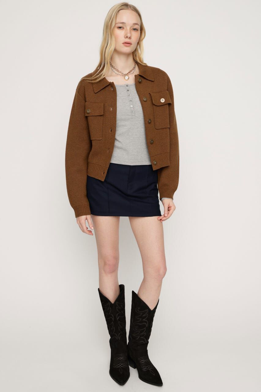 SLY「HENRY NECK CUT トップス」|Tシャツ・カットソー|