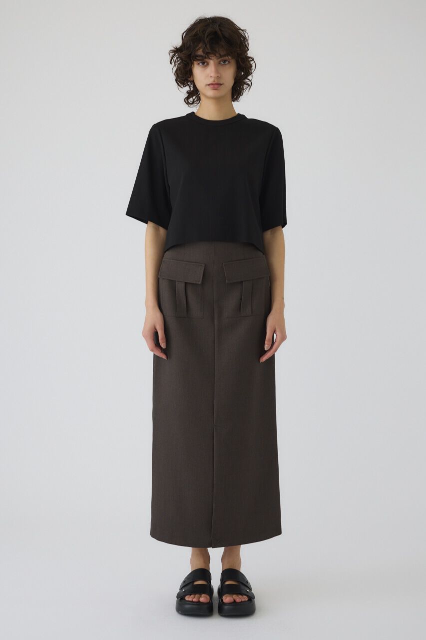 RIM.ARK 「Tweed high waist cargo SK」|スカート|