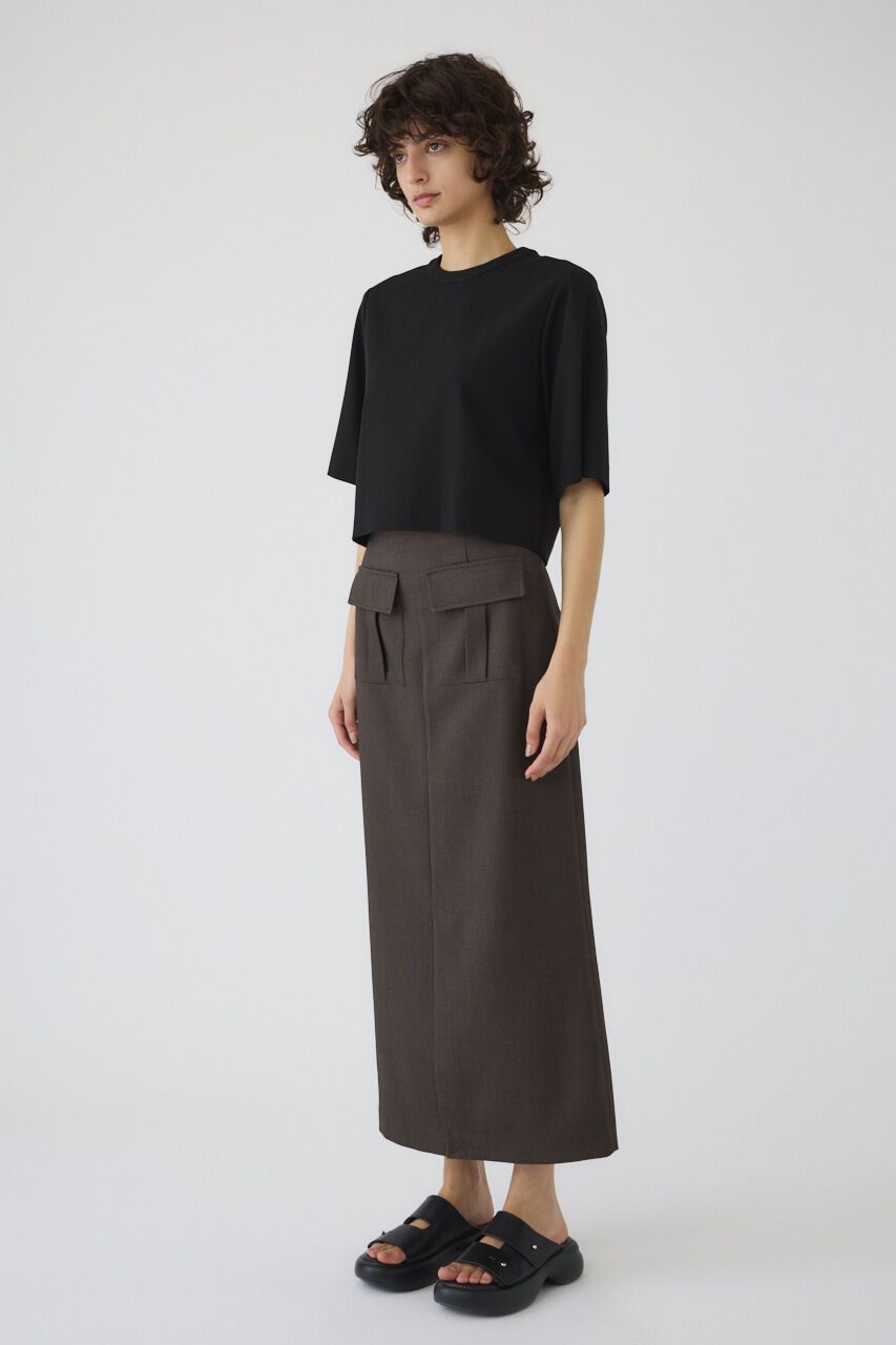 RIM.ARK 「Tweed high waist cargo SK」|スカート|