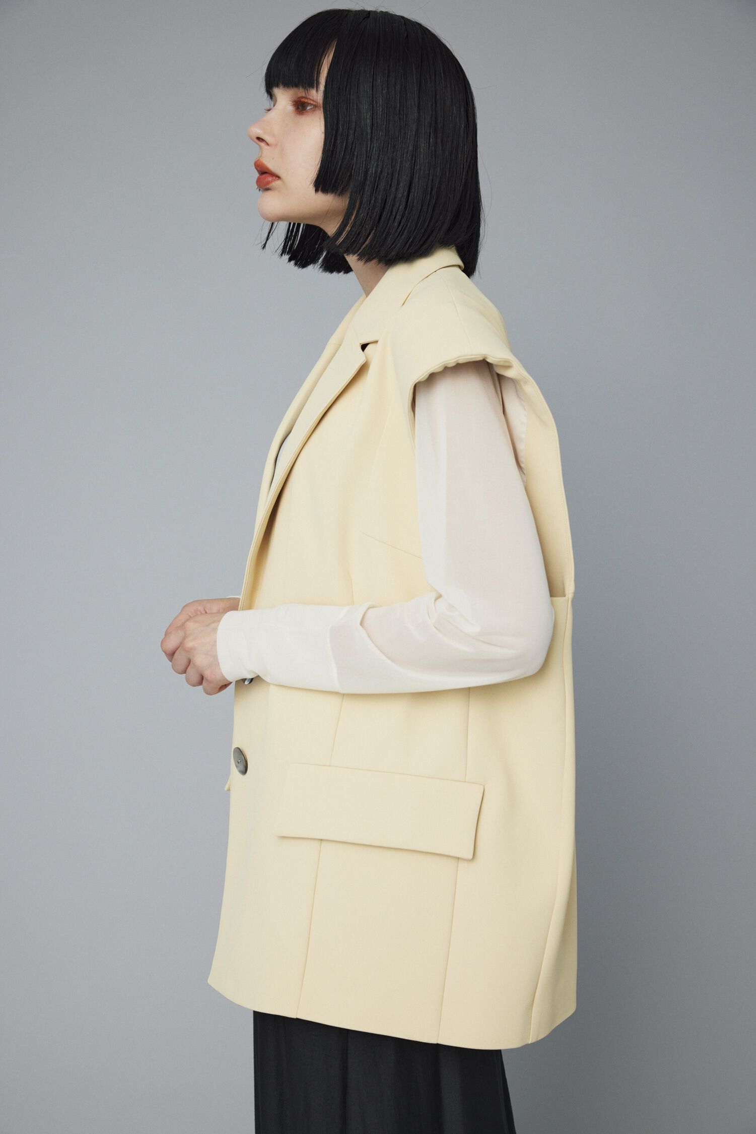 HeRIN.CYE「Over size vest」|ダウンベスト・ベスト|