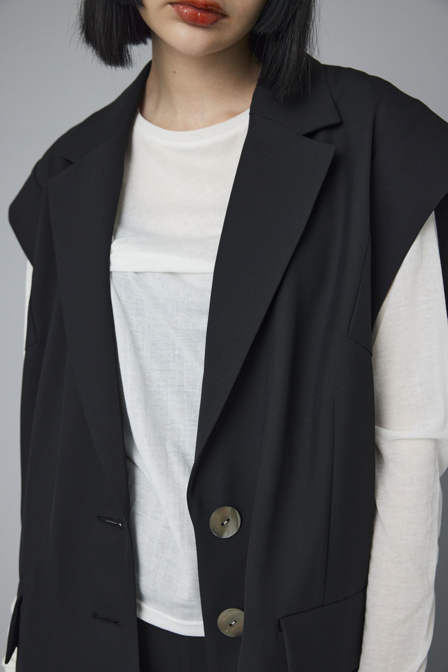 HeRIN.CYE「Over size vest」|ダウンベスト・ベスト|