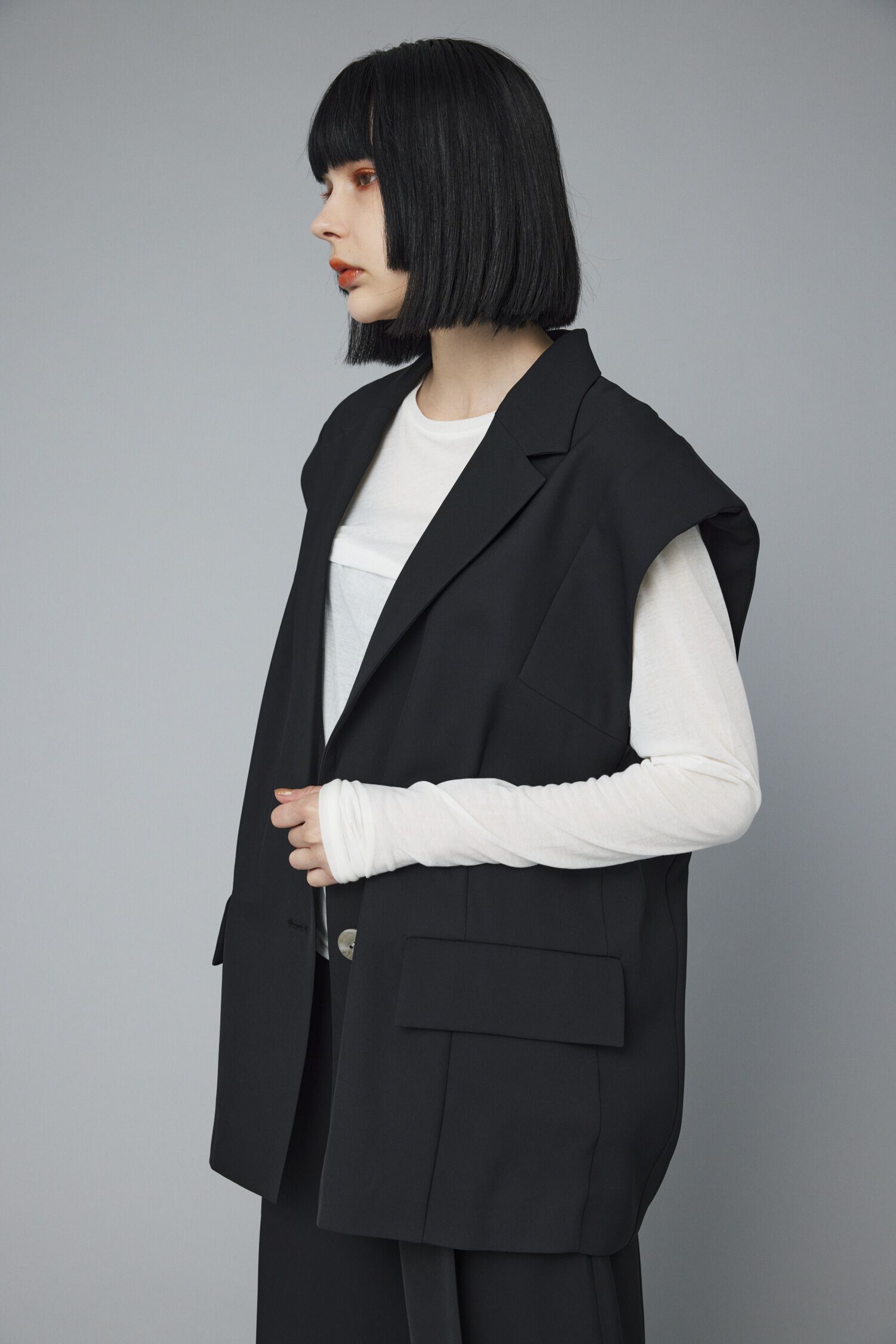 HeRIN.CYE「Over size vest」|ダウンベスト・ベスト|