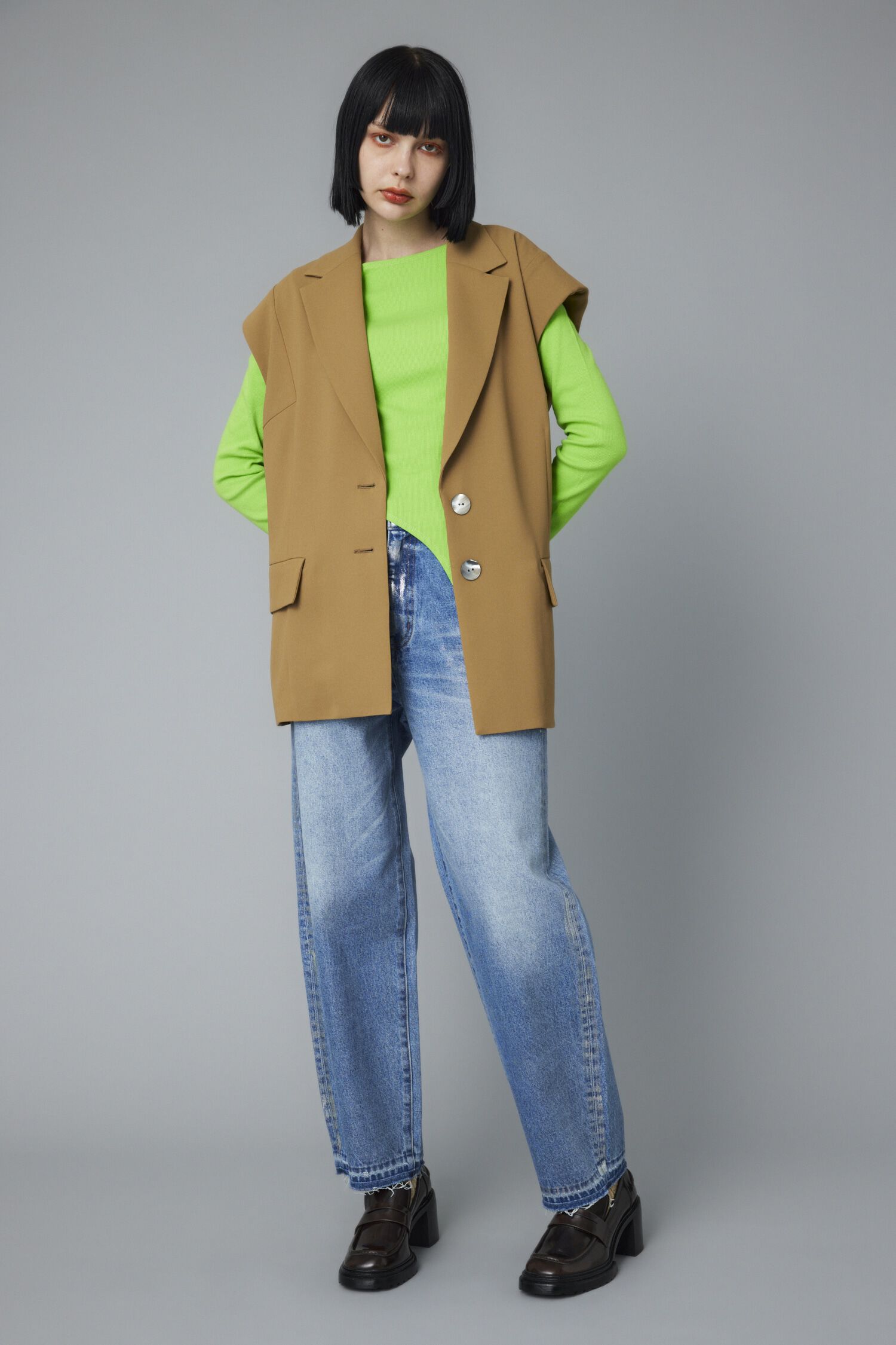 HeRIN.CYE「Over size vest」|ダウンベスト・ベスト|