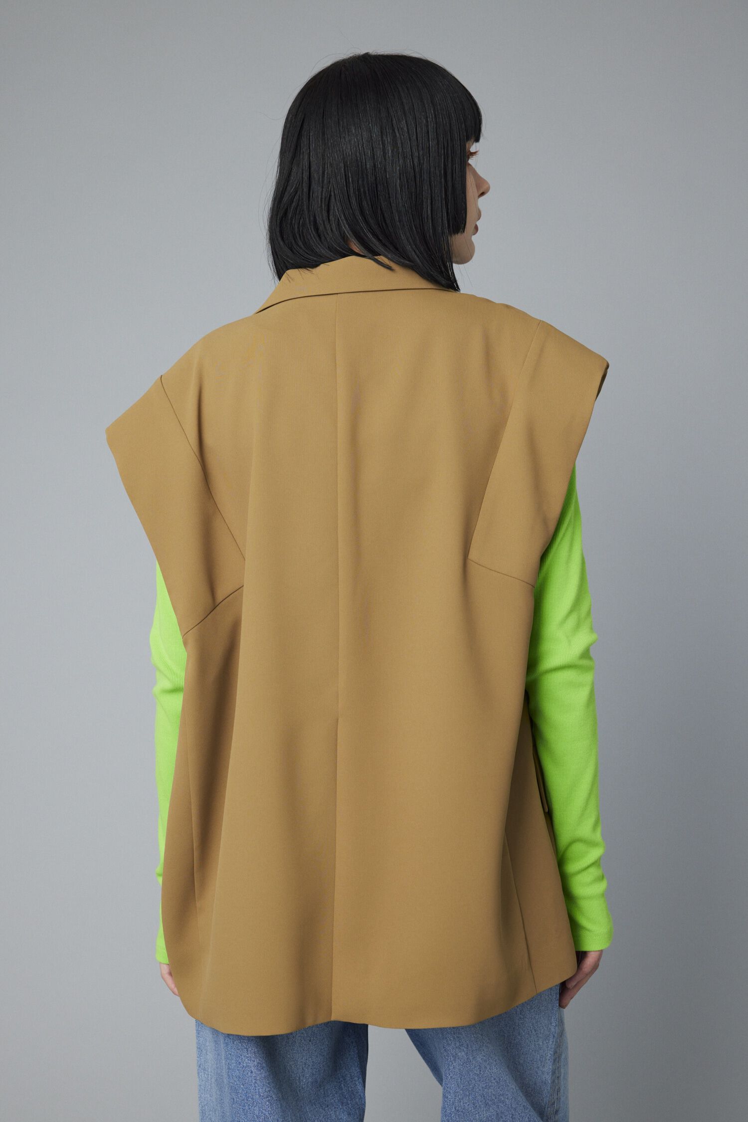 HeRIN.CYE「Over size vest」|ダウンベスト・ベスト|