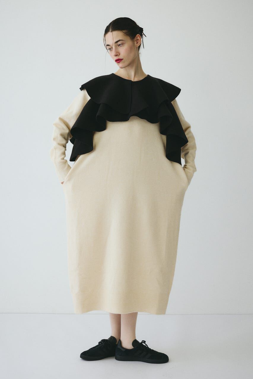 HeRIN.CYE「Ruffle knit dress」|ワンピース|