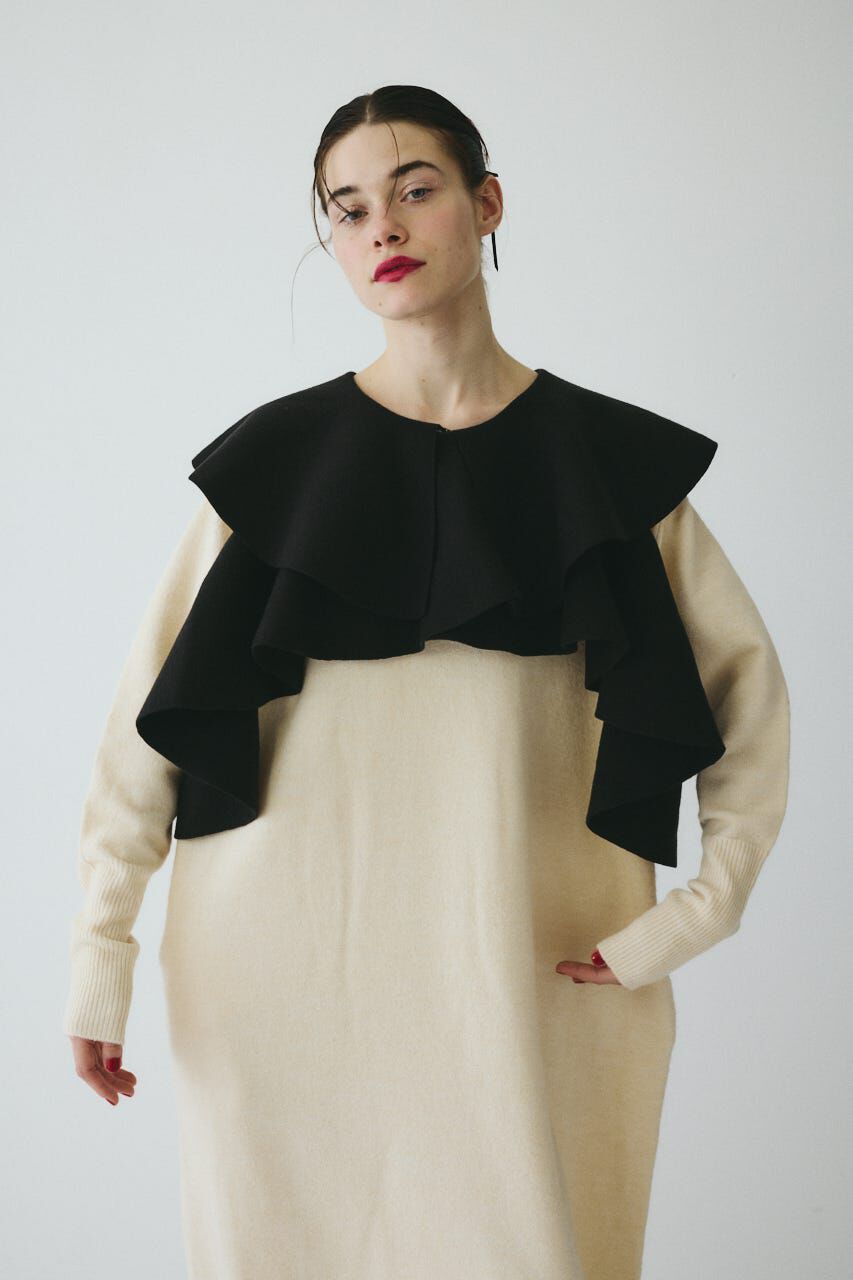 HeRIN.CYE「Ruffle knit dress」|ワンピース|