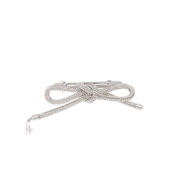 CALNAMUR「BIJOU CHAIN RIBBON VALLETTA/ビジューチェーンリボンバレッタ」|その他|