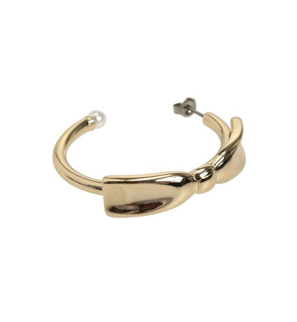 CALNAMUR「RIBBON HOOPE PIERCE/リボンフープピアス」|その他|