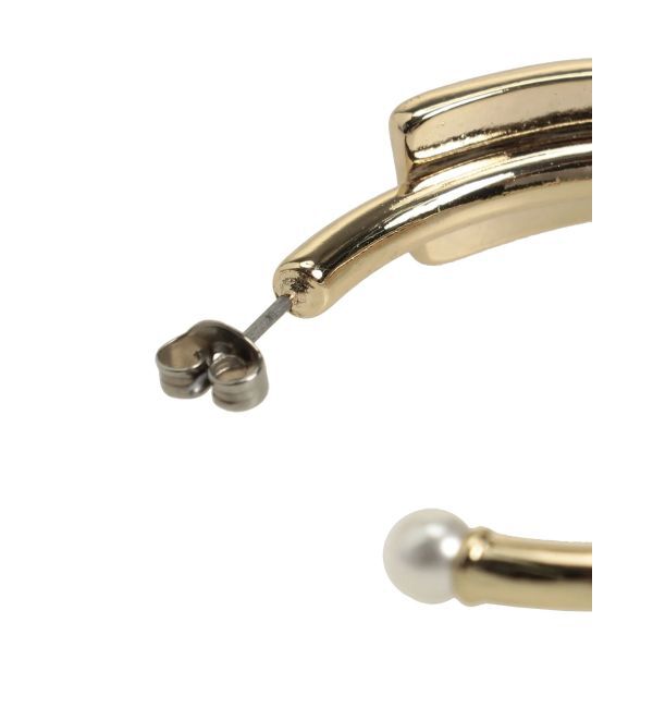 CALNAMUR「RIBBON HOOPE PIERCE/リボンフープピアス」|その他|