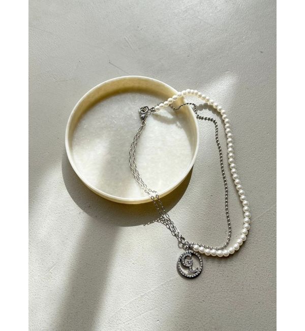 CALNAMUR「FAKE PARL&times;CHAIN NECKLACE/フェイクパール&times;チェーンネックレス」|その他|