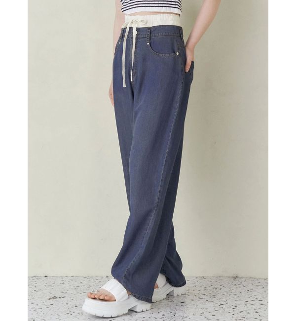 CALNAMUR「LAYERED LOOSE DENIM/レイヤードルーズデニム」|デニム|