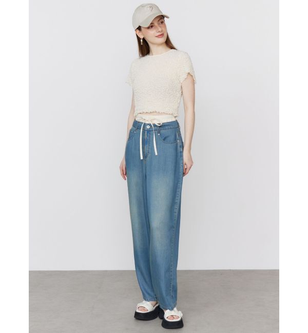 CALNAMUR「LAYERED LOOSE DENIM/レイヤードルーズデニム」|デニム|