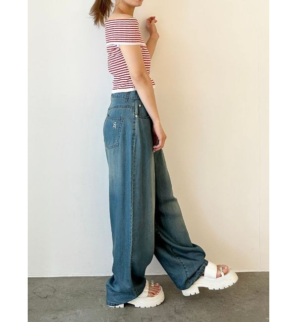 CALNAMUR「LAYERED LOOSE DENIM/レイヤードルーズデニム」|デニム|