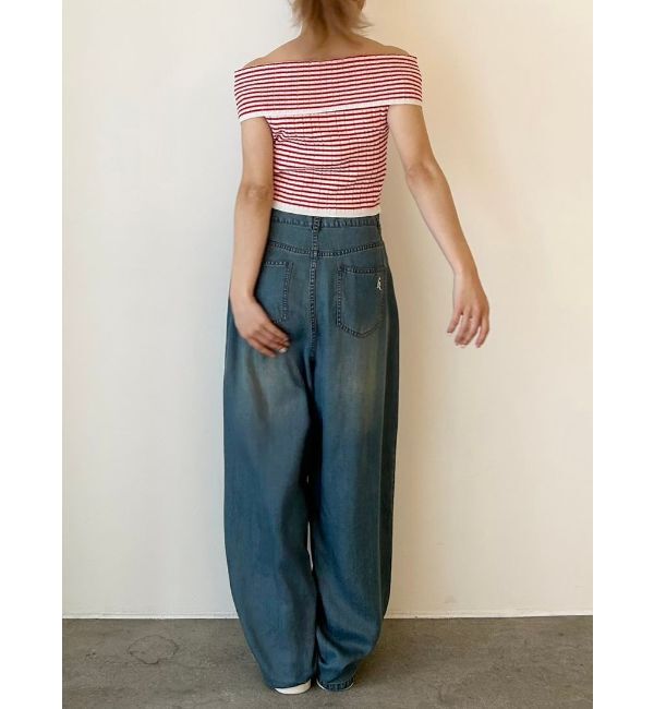 CALNAMUR「LAYERED LOOSE DENIM/レイヤードルーズデニム」|デニム|