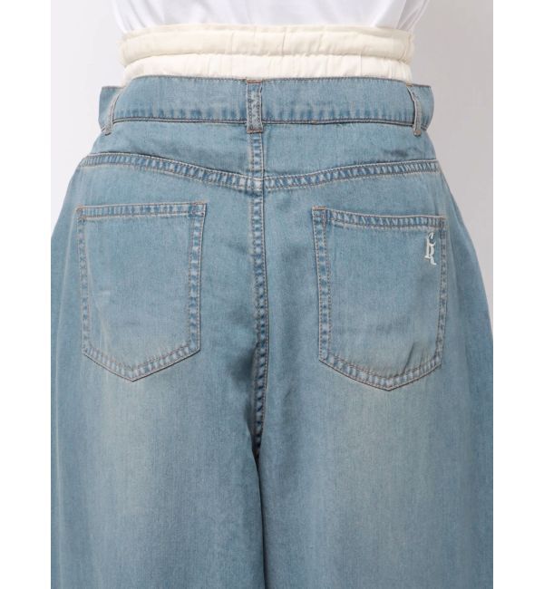 CALNAMUR「LAYERED LOOSE DENIM/レイヤードルーズデニム」|デニム|