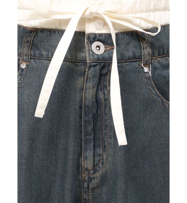 CALNAMUR「LAYERED LOOSE DENIM/レイヤードルーズデニム」|デニム|