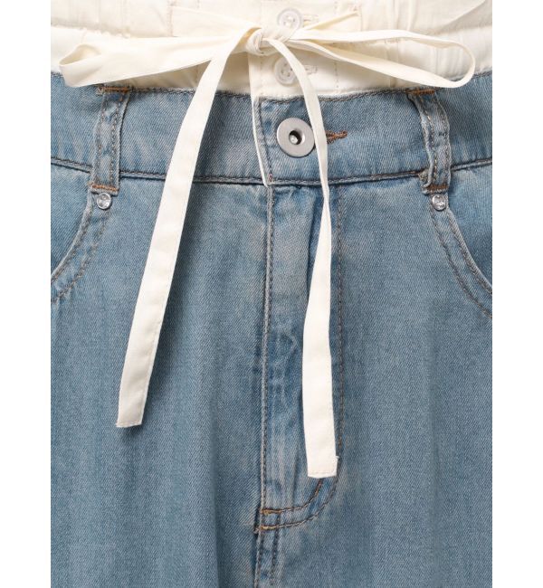 CALNAMUR「LAYERED LOOSE DENIM/レイヤードルーズデニム」|デニム|