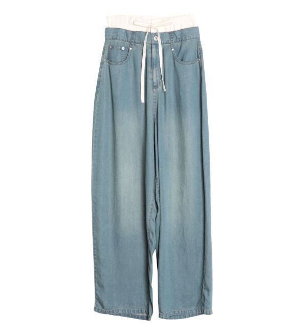 CALNAMUR「LAYERED LOOSE DENIM/レイヤードルーズデニム」|デニム|
