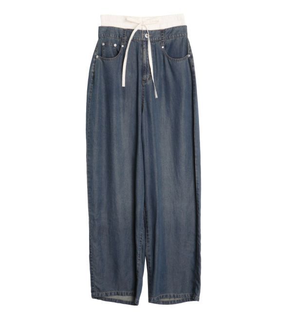 CALNAMUR「LAYERED LOOSE DENIM/レイヤードルーズデニム」|デニム|インディゴ