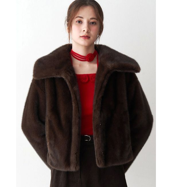 CALNAMUR「フェイクファーブルゾン」|ブルゾン・スタジャン|