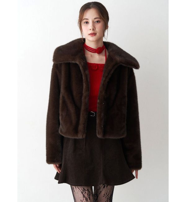 CALNAMUR「フェイクファーブルゾン」|ブルゾン・スタジャン|