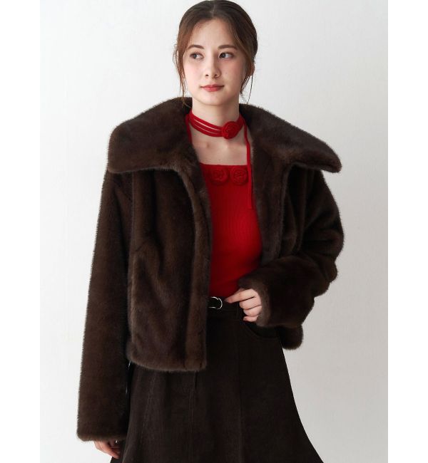 CALNAMUR「フェイクファーブルゾン」|ブルゾン・スタジャン|