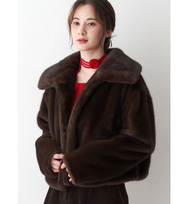 CALNAMUR「フェイクファーブルゾン」|ブルゾン・スタジャン|