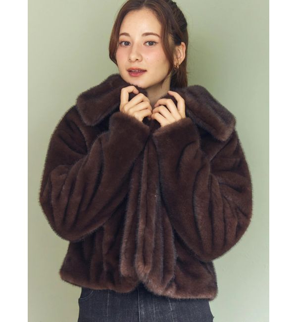 CALNAMUR「フェイクファーブルゾン」|ブルゾン・スタジャン|