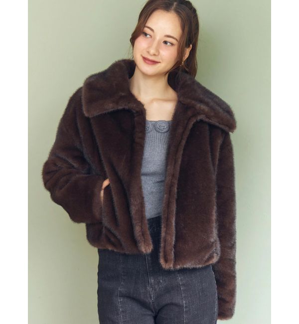 CALNAMUR「フェイクファーブルゾン」|ブルゾン・スタジャン|