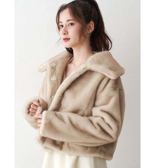 CALNAMUR「フェイクファーブルゾン」|ブルゾン・スタジャン|