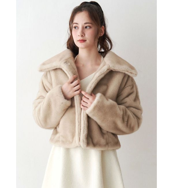 CALNAMUR「フェイクファーブルゾン」|ブルゾン・スタジャン|