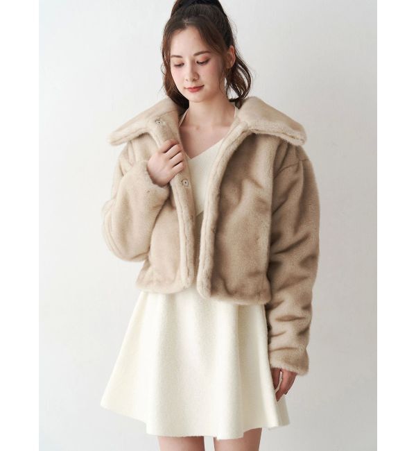 CALNAMUR「フェイクファーブルゾン」|ブルゾン・スタジャン|