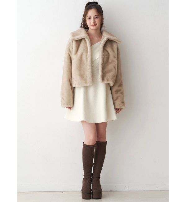 CALNAMUR「フェイクファーブルゾン」|ブルゾン・スタジャン|