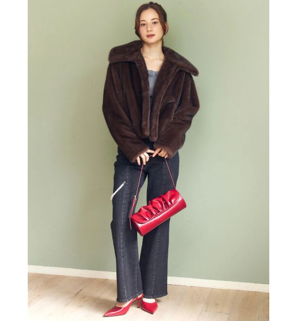 CALNAMUR「フェイクファーブルゾン」|ブルゾン・スタジャン|