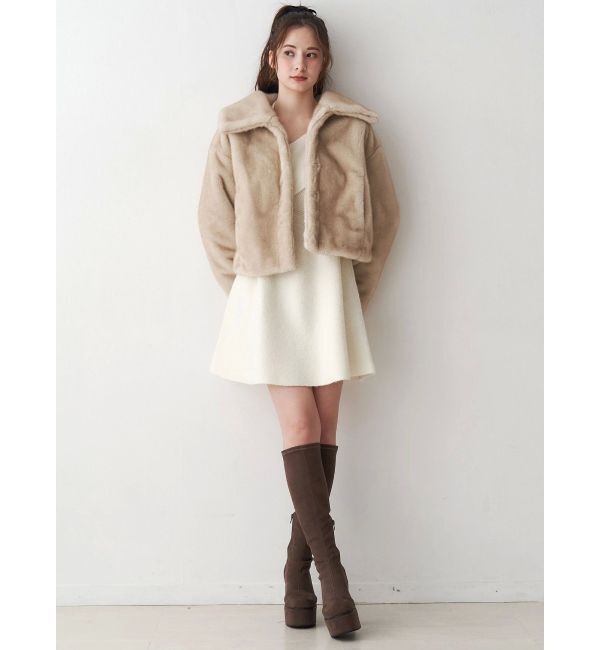 CALNAMUR「フェイクファーブルゾン」|ブルゾン・スタジャン|