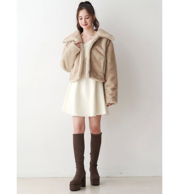 CALNAMUR「フェイクファーブルゾン」|ブルゾン・スタジャン|