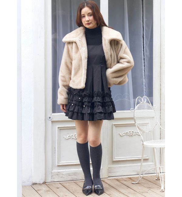 CALNAMUR「フェイクファーブルゾン」|ブルゾン・スタジャン|