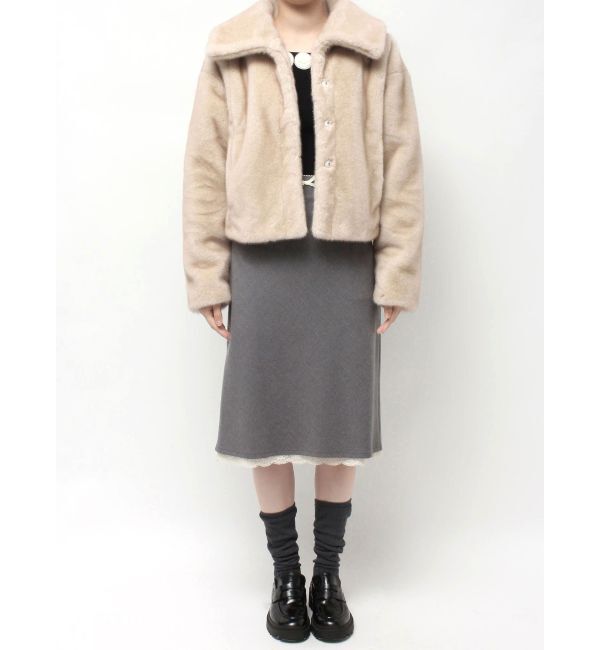 CALNAMUR「フェイクファーブルゾン」|ブルゾン・スタジャン|