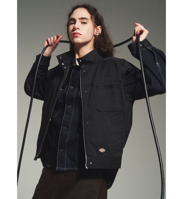 ELENDEEK「【Dickies&times;ELENDEEK】STAND ZIP VEST」|ダウンベスト・ベスト|