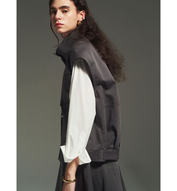 ELENDEEK「【Dickies&times;ELENDEEK】STAND ZIP VEST」|ダウンベスト・ベスト|