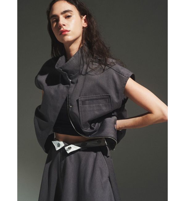 ELENDEEK「【Dickies&times;ELENDEEK】STAND ZIP VEST」|ダウンベスト・ベスト|