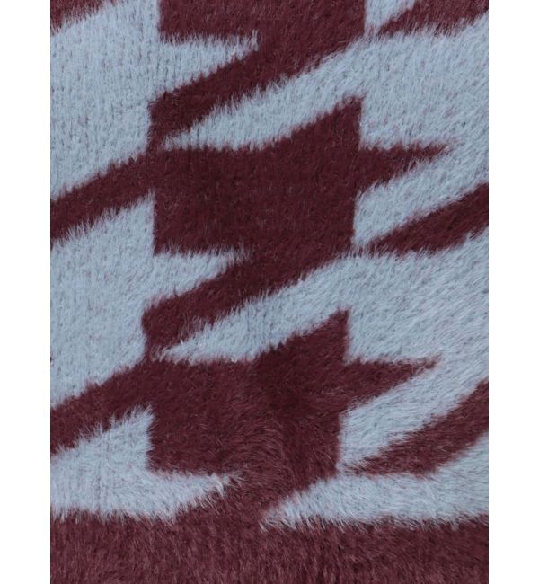 RESEXXY「ハウンドトゥースシャギーニットタンク【セットアップ着用可能】」|タンクトップ|