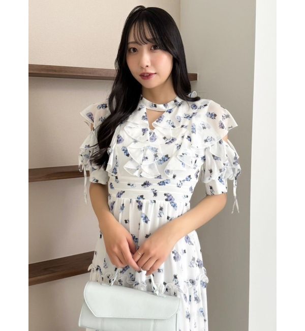 dazzlin「ラッフルリボンフラワーワンピース」|ワンピース|